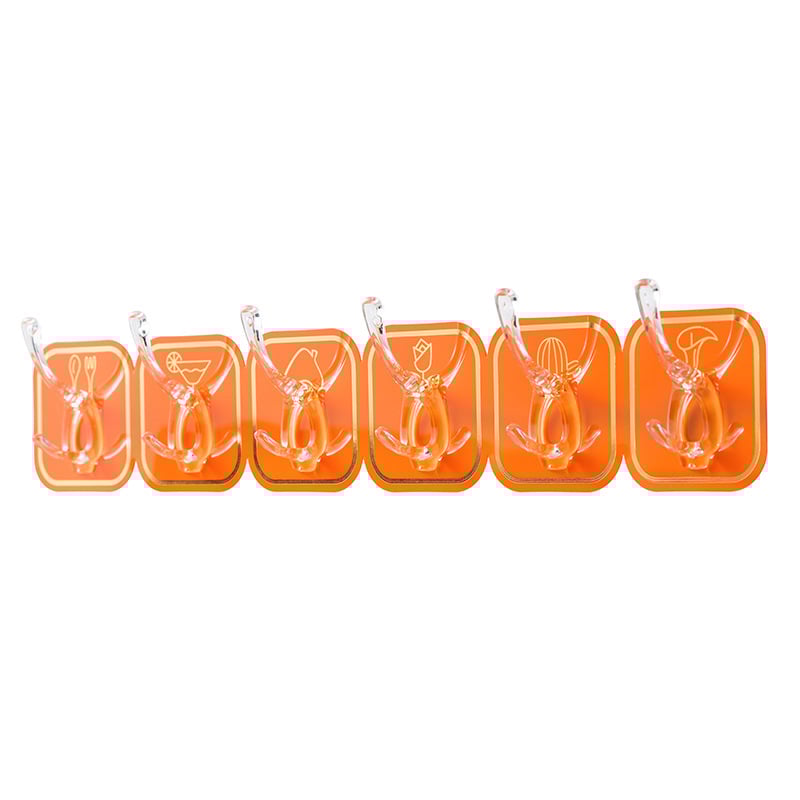 🎁Hot Sale 49% OFF⏳MULTIFUNCTIONAL TRANSPARENT 6 HOOKS