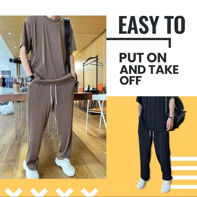 🎁Hot Sale 49% OFF⏳Men’s Loose Fashionable Long Sleeve 2-piece Set