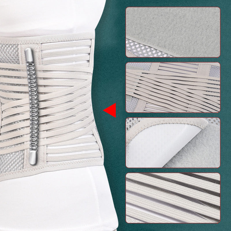 🎁Hot Sale 49% OFF⏳Heat-pressed Mesh Breathable Steel Plate Support Waist Protector