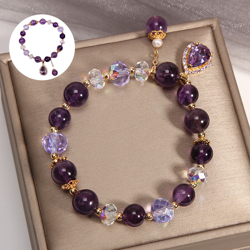 🎄Free Shipping🎁🎄Natural Amethyst Water Drop Bracelet ( 10 Styles ) - newbeew