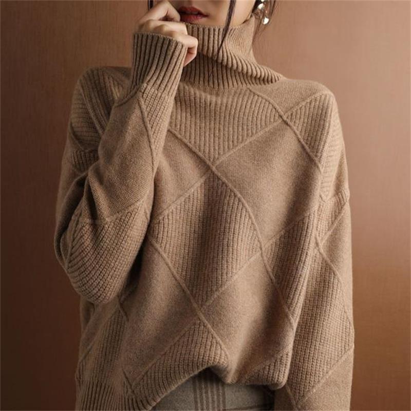 🎁New Year Sale 49% OFF⏳Loose Cashmere Turtleneck Sweater Cardigan