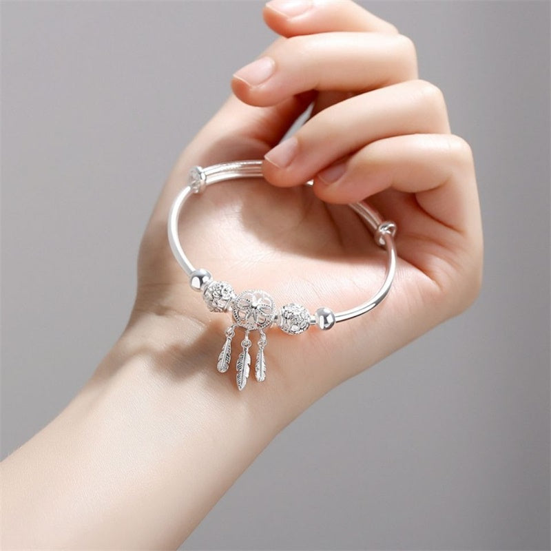 📿Dreamcatcher Bracelet SILVER (GIFT BOX) - newbeew