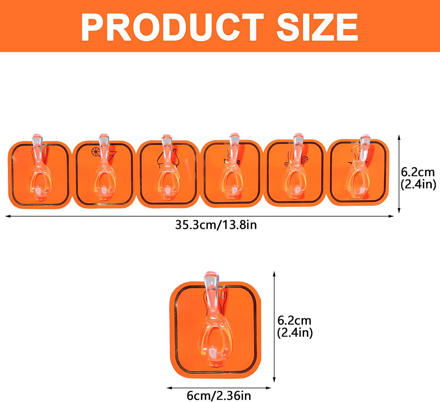 🎁Hot Sale 49% OFF⏳MULTIFUNCTIONAL TRANSPARENT 6 HOOKS