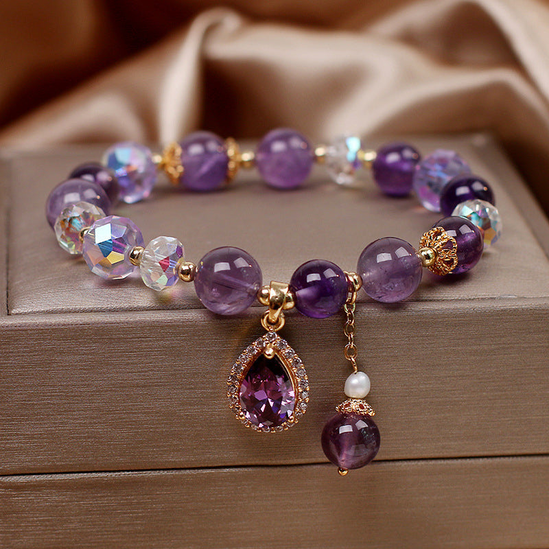 🎄Free Shipping🎁🎄Natural Amethyst Water Drop Bracelet ( 10 Styles ) - newbeew