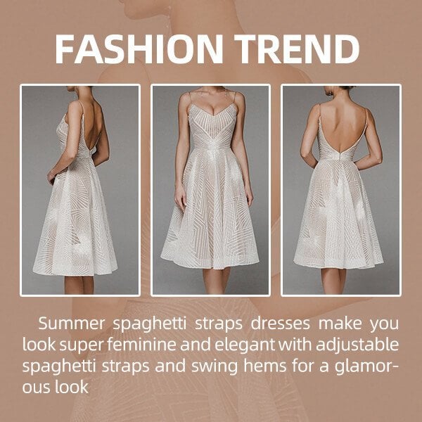 🎁Hot Sale 49% OFF⏳Fashion V-neck Sling A-line dress