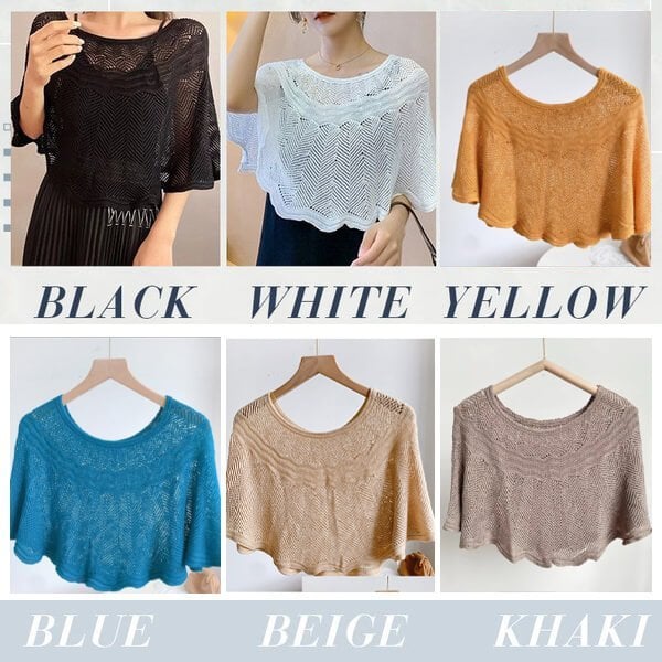 🎁Clearance Sale 49% OFF⏳Knitted Sun-proof Shawl🔥Free 1pc Gift Pearl Clip