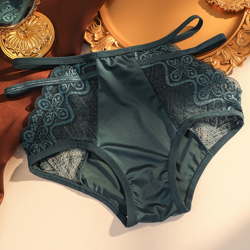 🎁Hot Sale 49% OFF⏳Buy 1 Free 1🔥Sexy Seamless Double Strap Lace Silk Care Panties