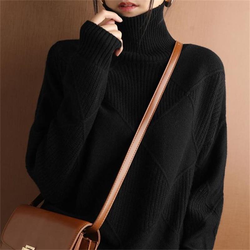 🎁New Year Sale 49% OFF⏳Loose Cashmere Turtleneck Sweater Cardigan