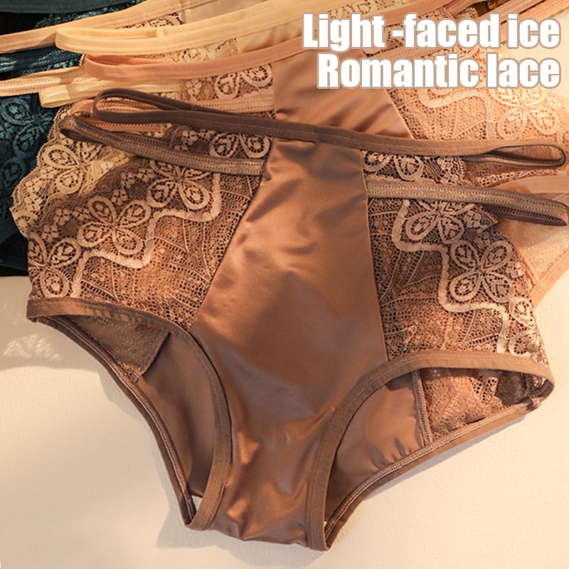 🎁Hot Sale 49% OFF⏳Buy 1 Free 1🔥Sexy Seamless Double Strap Lace Silk Care Panties