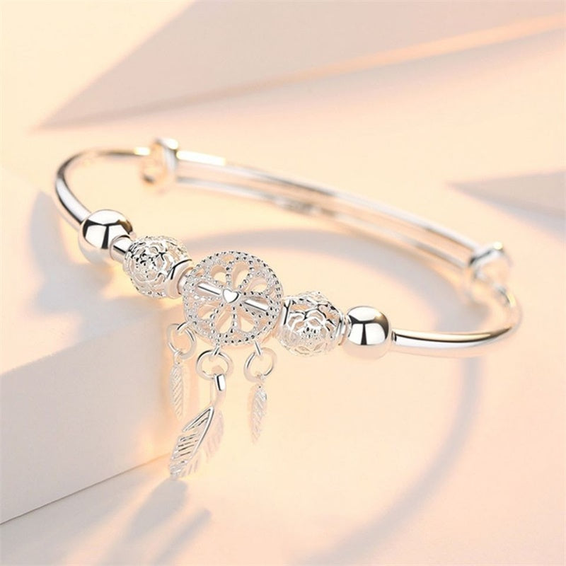 📿Dreamcatcher Bracelet SILVER (GIFT BOX) - newbeew