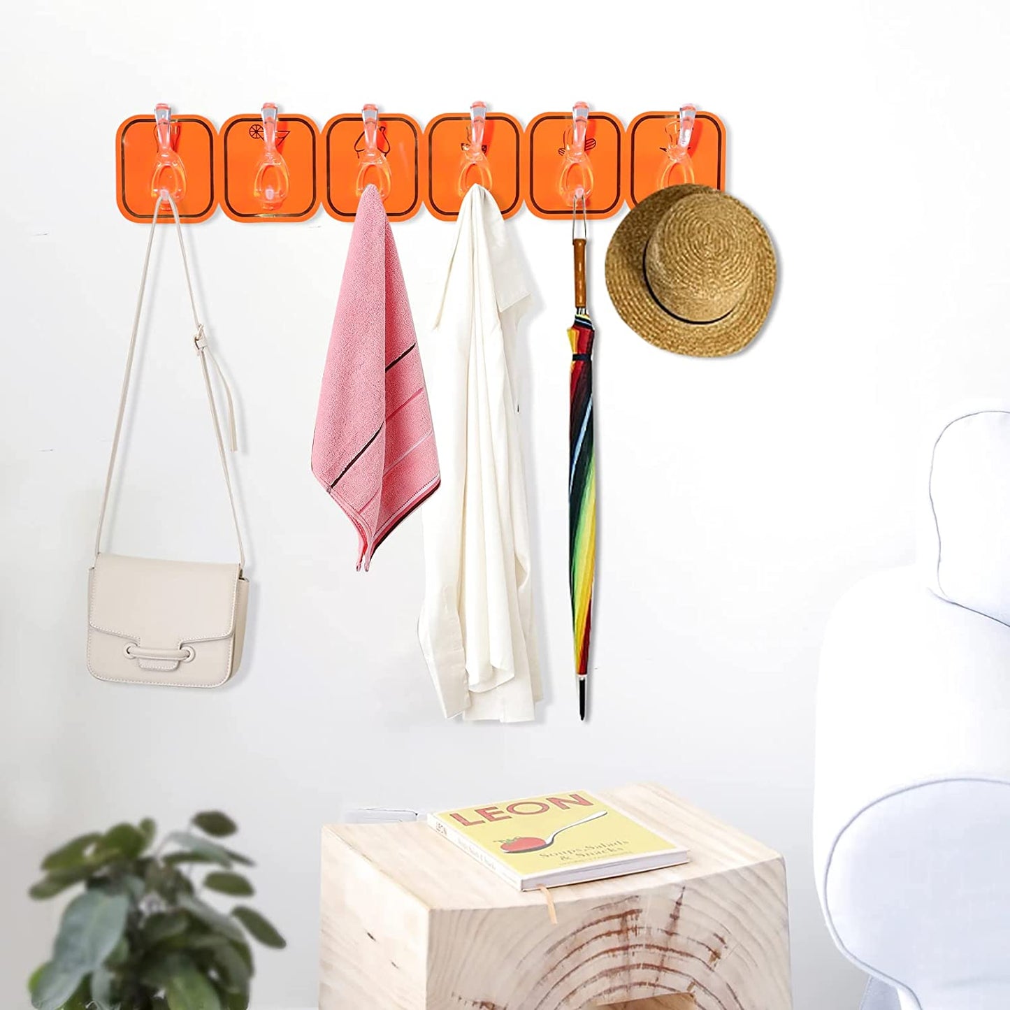 🎁Hot Sale 49% OFF⏳MULTIFUNCTIONAL TRANSPARENT 6 HOOKS
