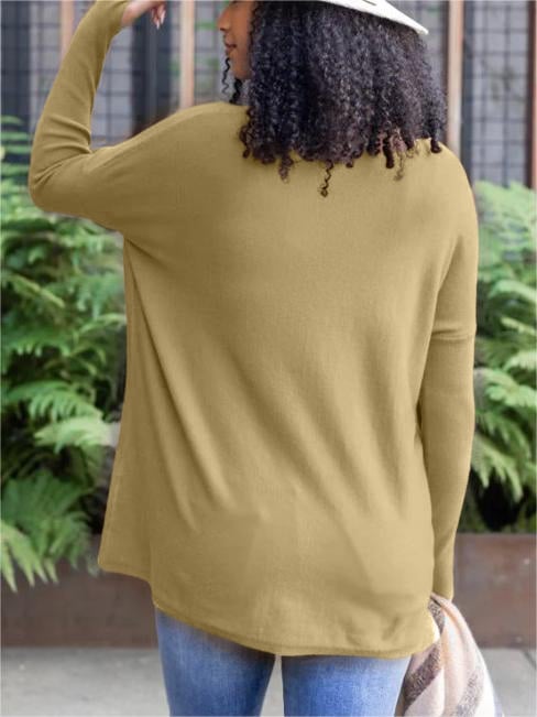 🎁Hot Sale 49% OFF⏳LONG SLEEVE THUMBHOLE SWEATER POCKET TUNIC