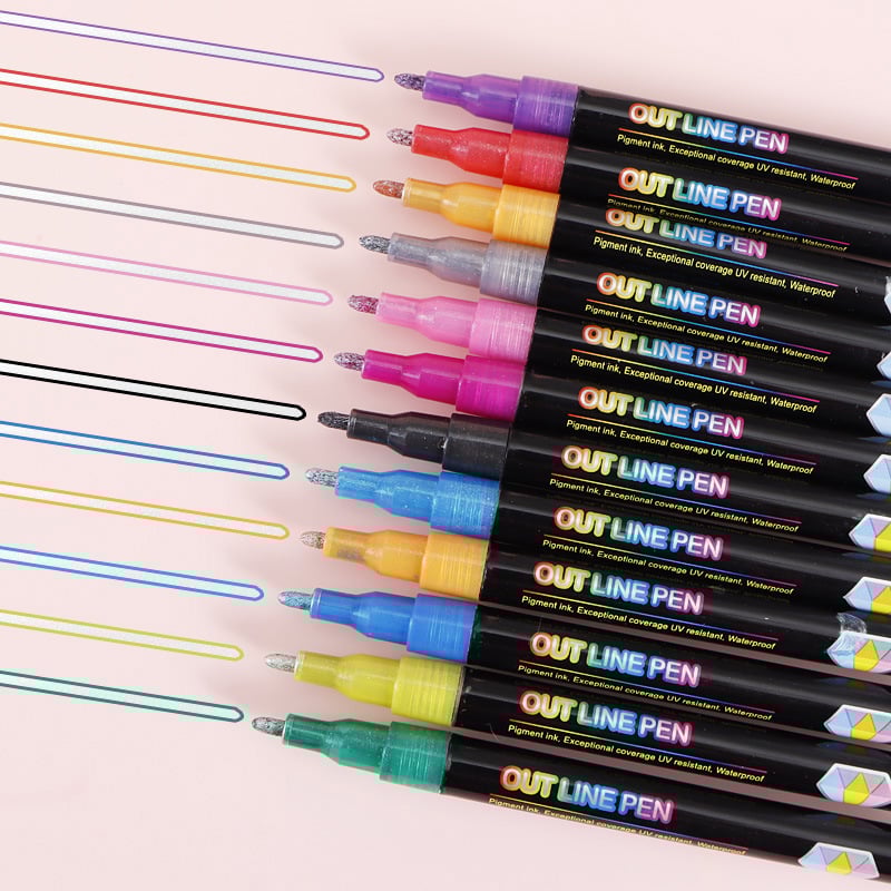 🎁Christmas 49% OFF⏳🖌2024 Best-Selling Dual-Line Highlighter - newbeew