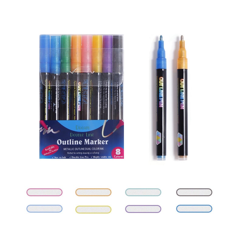 🎁Christmas 49% OFF⏳🖌2024 Best-Selling Dual-Line Highlighter - newbeew