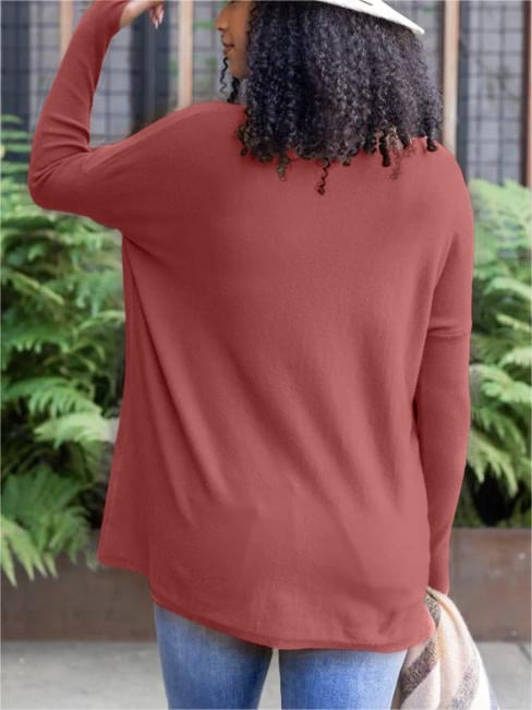 🎁Hot Sale 49% OFF⏳LONG SLEEVE THUMBHOLE SWEATER POCKET TUNIC