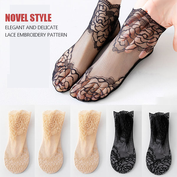 š„Buy 1 Free 3š„Ladies Fashion Lace Socks