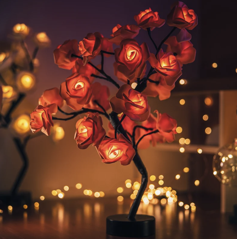 🎁New Year Sale 49% OFF⏳Forever Rose Tree Lights, Eternal Love