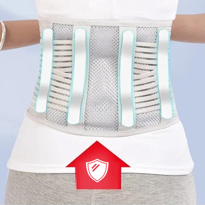 🎁Hot Sale 49% OFF⏳Heat-pressed Mesh Breathable Steel Plate Support Waist Protector