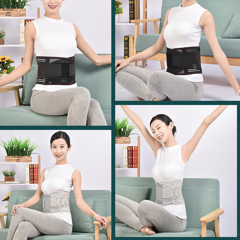 🎁Hot Sale 49% OFF⏳Heat-pressed Mesh Breathable Steel Plate Support Waist Protector
