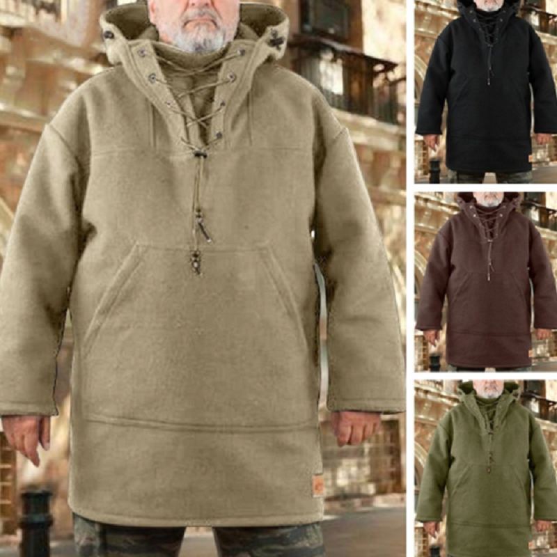 🎁Christmas 49% OFF⏳Warm Wool Pullover Hooded Jacket - newbeew