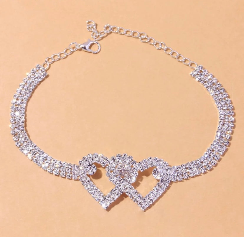 Buy 2 Get 15%💖Heart X Heart Ankle Bracelet🌟FREE SHIPPING - newbeew
