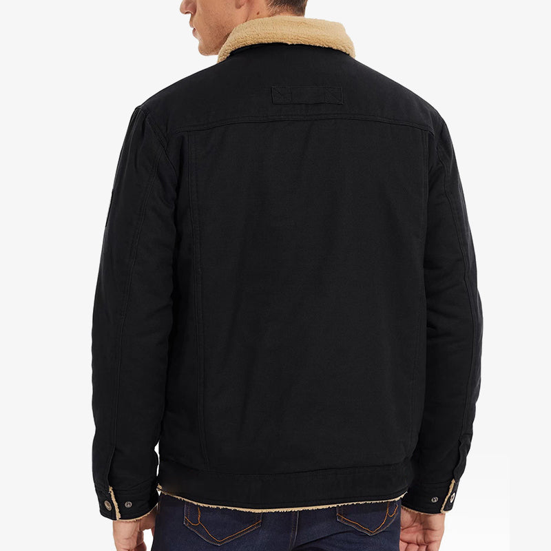 🎁New Year Sale 40% OFF⏳Men's Retro Western Winter Fleece Jacket