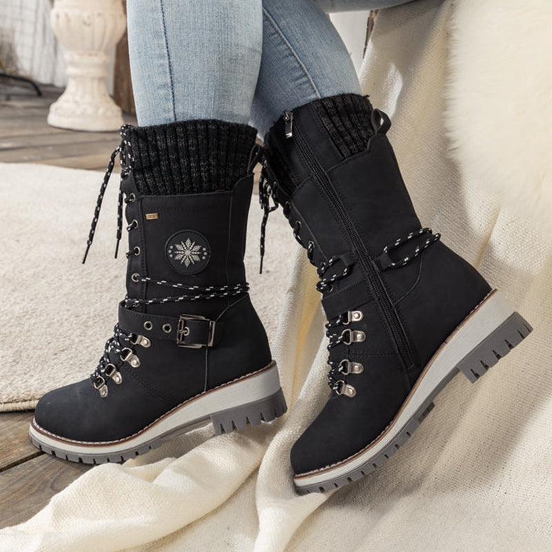 🎁Christmas 49% OFF⏳Women's Fashion Waterproof Warm Snow Boots - newbeew