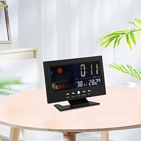🎁Hot Sale 40% OFF⏳Digital Temperature Monitor Weather Forecast LED Alarm Clock