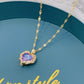 🎁New Year Sale 49% OFF⏳Colourful Ocean Heart Pendant Titanium Necklace