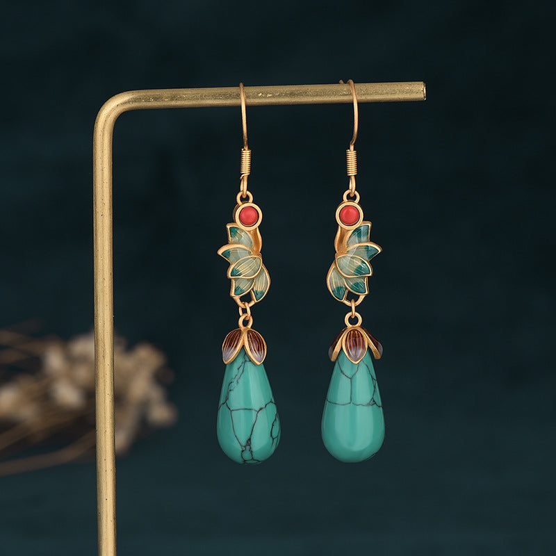 🔥Hot Sale🔥Ancient Crafted Hetian Jade Earrings - newbeew