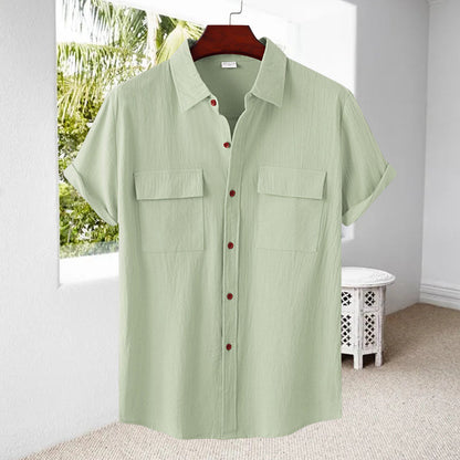 🎁Limited time 49% OFF⏳Men's Linen Short Sleeve Shirt