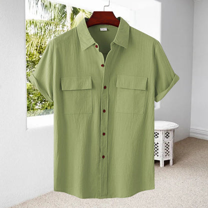 🎁Limited time 49% OFF⏳Men's Linen Short Sleeve Shirt