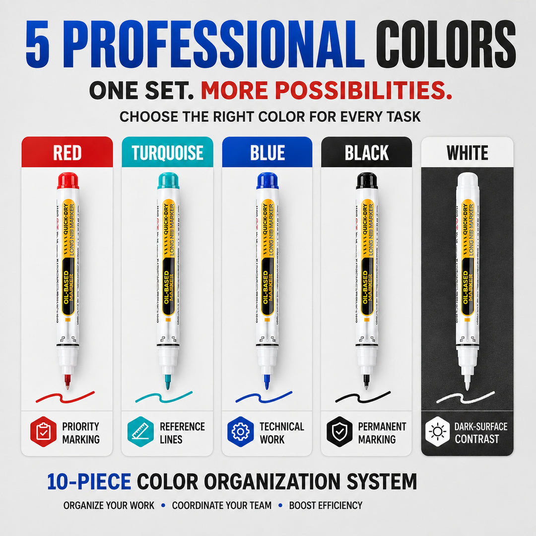 🔥Last Day 50% OFF - Precision Tip Quick-Dry Oil-Based Marker Pen