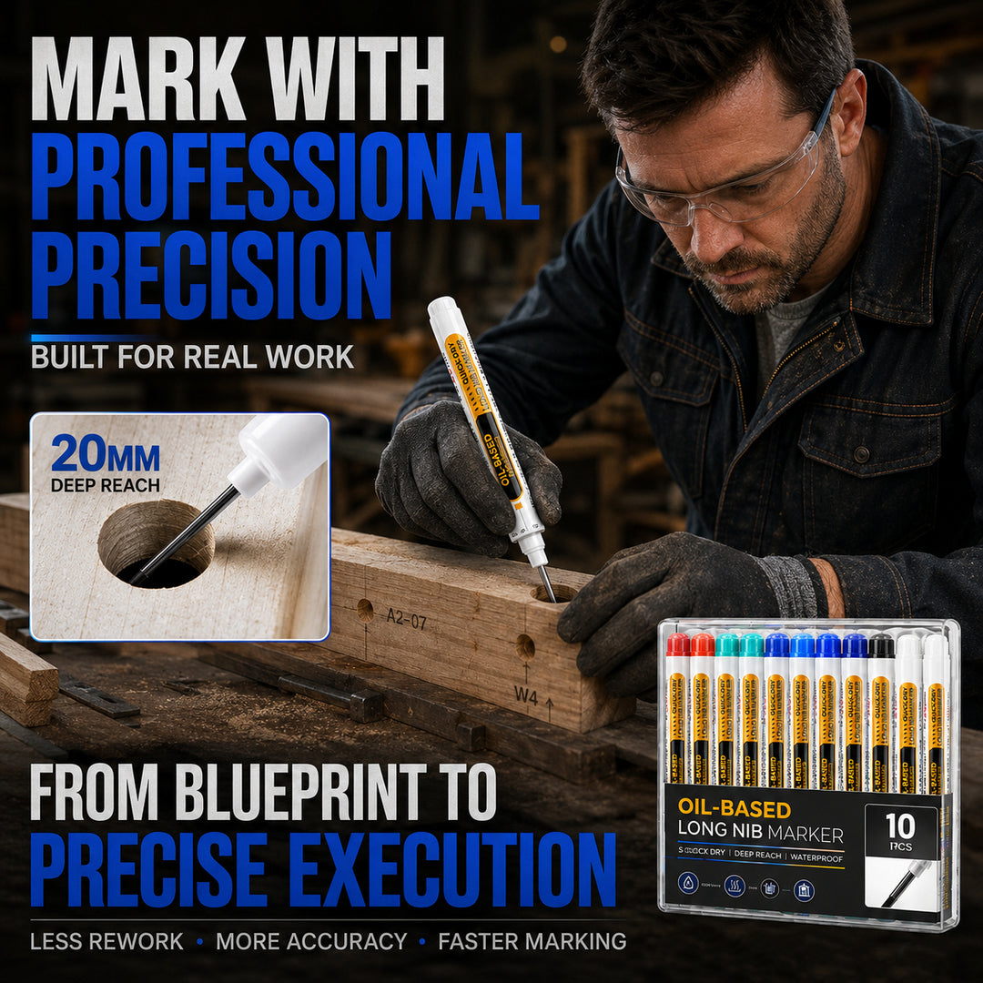🔥Last Day 50% OFF - Precision Tip Quick-Dry Oil-Based Marker Pen