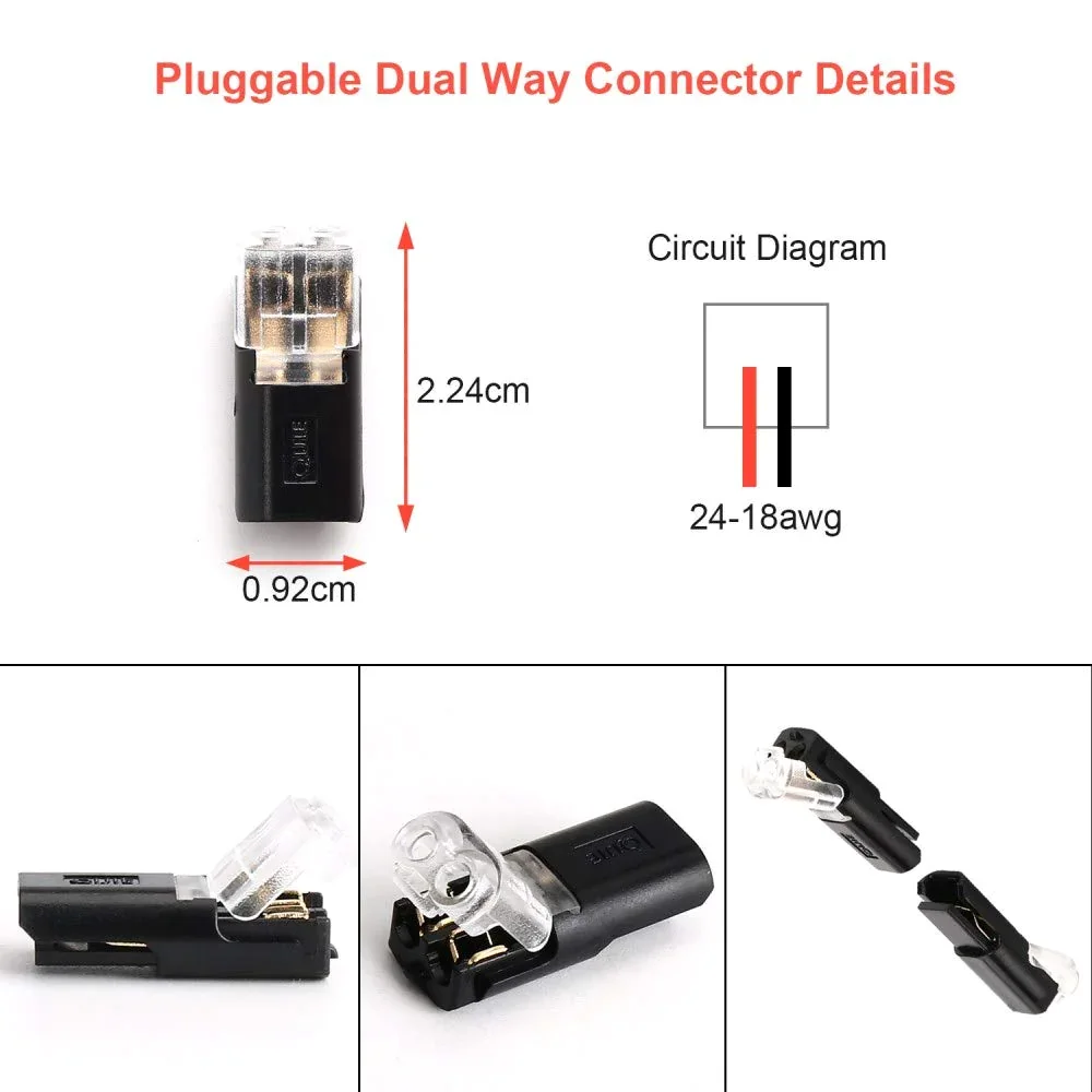 🔥Buy 100 Get 200 Free✨Double-wire Plug-in Connector With Locking Buckle