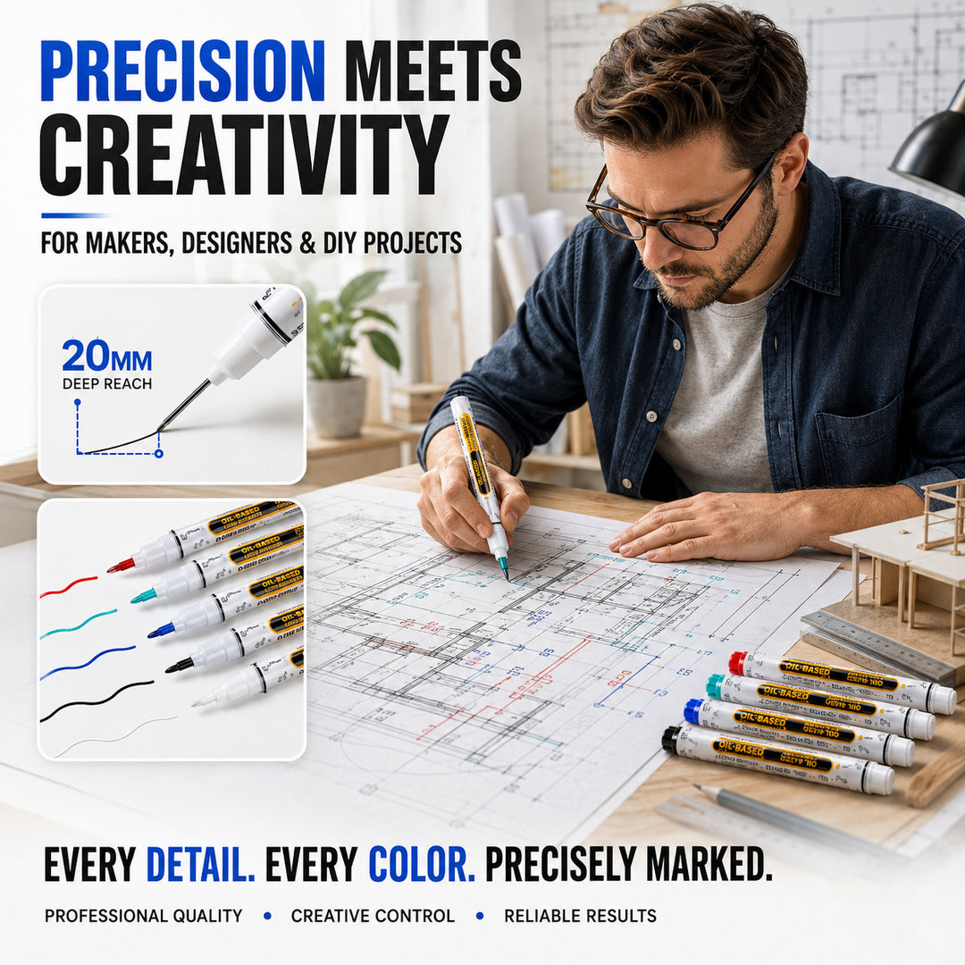 🔥Last Day 50% OFF - Precision Tip Quick-Dry Oil-Based Marker Pen