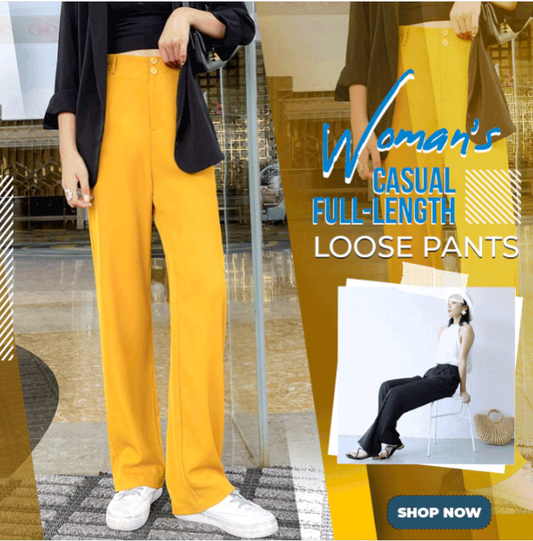 🎁Hot Sale 40% OFF⏳Woman's Casual Full-Length Loose Pants