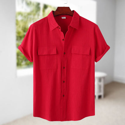 🎁Limited time 49% OFF⏳Men's Linen Short Sleeve Shirt