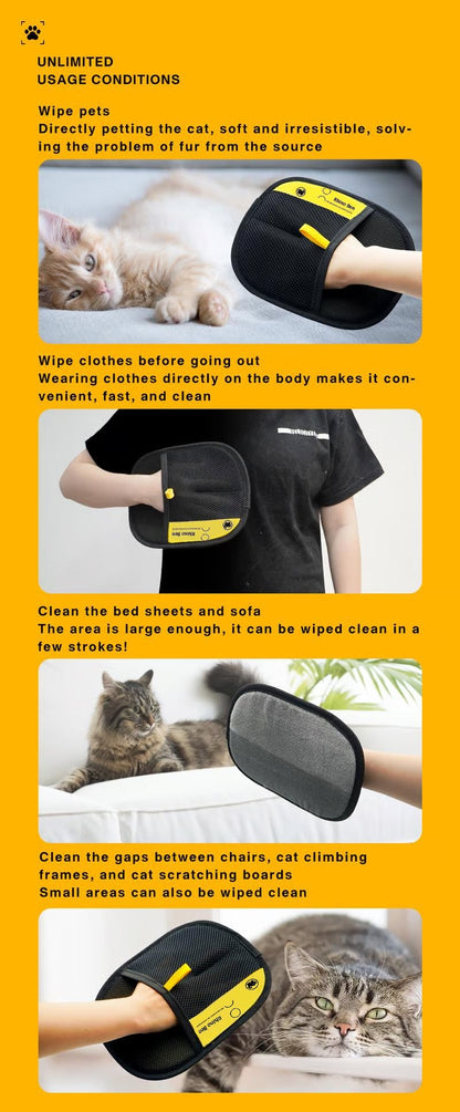 🔥Buy 2 Get 1 Free🔥✨ Pet Hair Remover Electrostatic Gloves