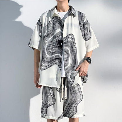 🎁Limited time 40% OFF⏳Men's Ice Silk Two Piece Suit