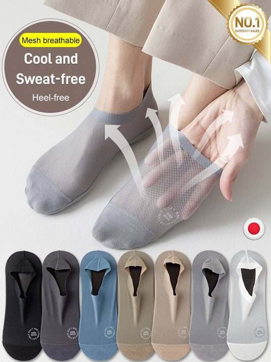🎁Limited Time 40% OFF⏳Ultra Thin Liner Socks Non Slip ComBed Cotton No Show Socks