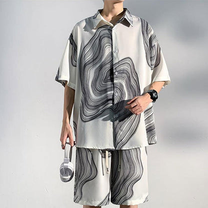 🎁Limited time 40% OFF⏳Men's Ice Silk Two Piece Suit