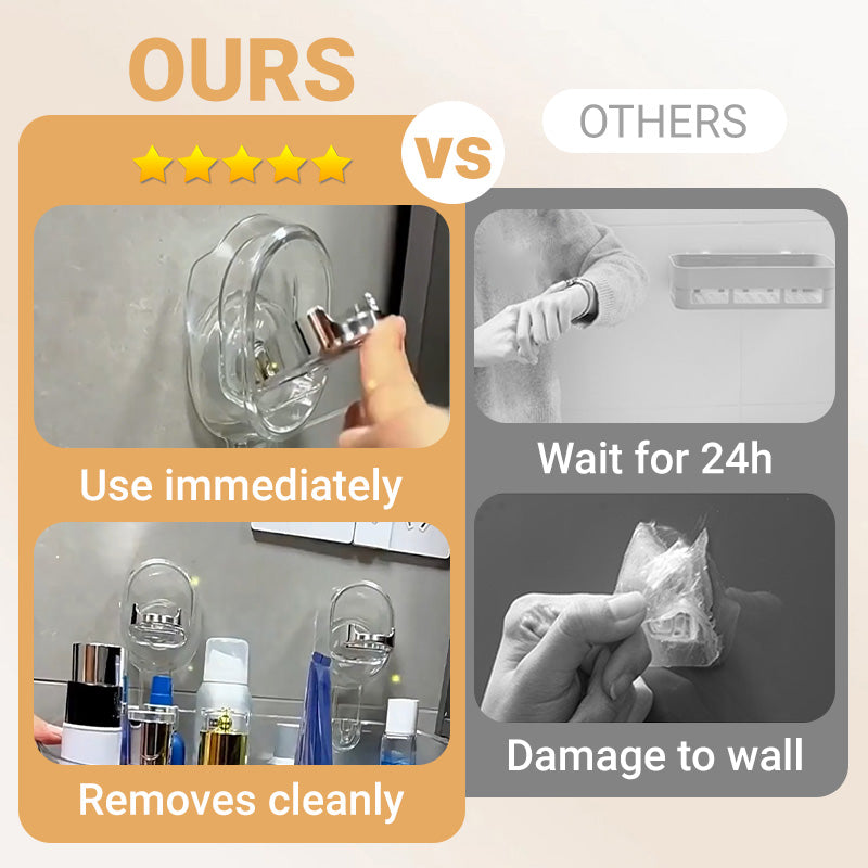 🔥New Upgrade 🍃Hot Sale 50% Off🔥Suction Cup Storage Rack with Drain Hole【Factory direct sales】