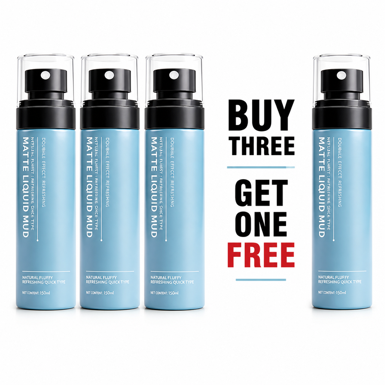 Men's Quick-Dry Matte Styling Mud Spray