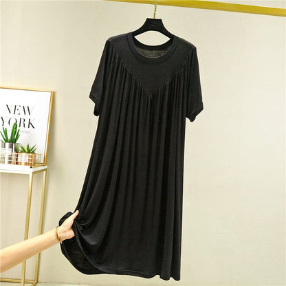 🎁Hot Sale 40% OFF⏳Super Soft Comfortable Short Sleeve Loose Pajama Dress