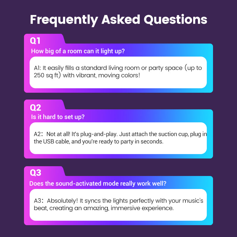 ✨ Colorful Rotating Magic Disco Ball Light