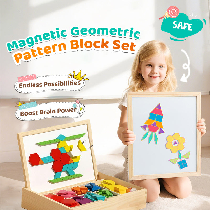 🔥Wooden Magnetic Pattern Block Puzzle Set🧩