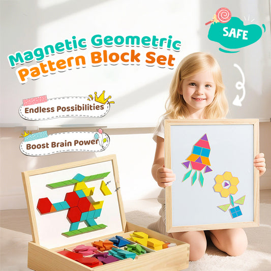 🔥Wooden Magnetic Pattern Block Puzzle Set🧩