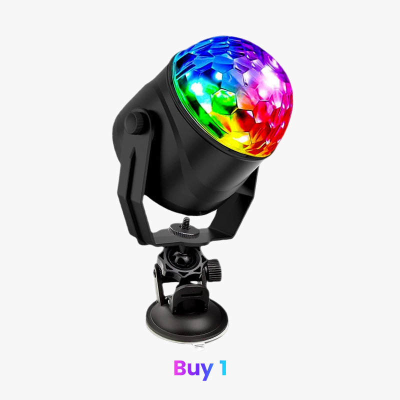 ✨ Colorful Rotating Magic Disco Ball Light
