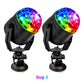 ✨ Colorful Rotating Magic Disco Ball Light